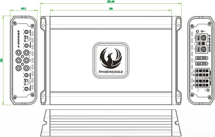 PHOENIX GOLD ZR6004 Powerful and Compact Class D Amplifier a7