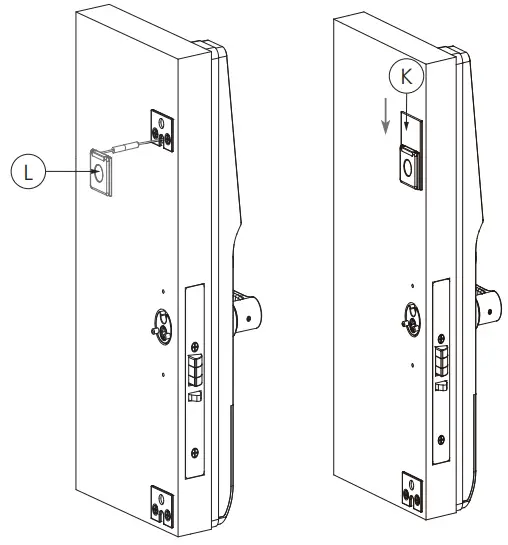 LOCKLY PGD238F GUARD Defender Biometric Electronic - mounting block