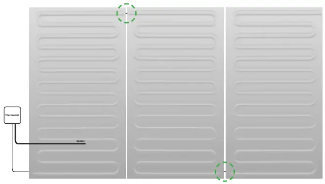 klima Electric Underwood Heating Mat - Finishing