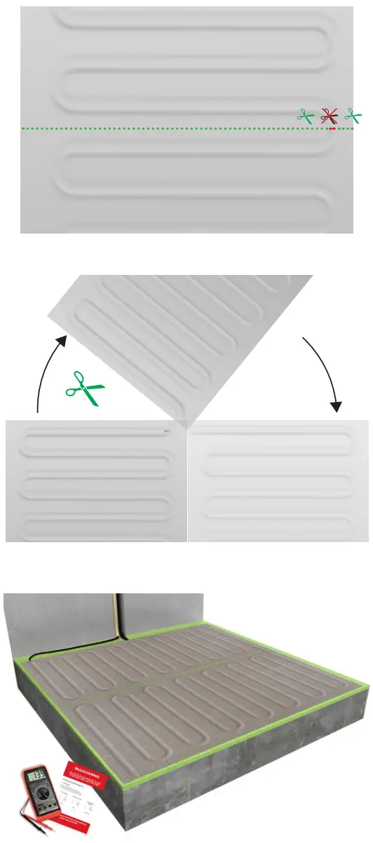 klima Electric Underwood Heating Mat - Fitting the mat