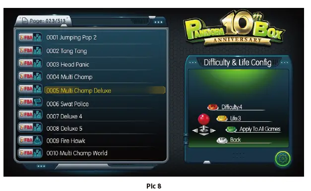 PANDORA 5142 Box 10th Anniversary Edition Games fig-11