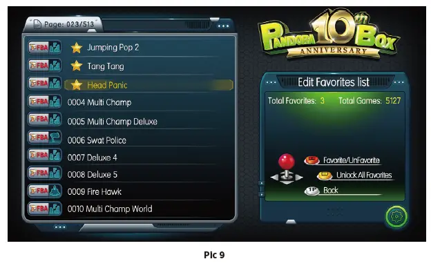 PANDORA 5142 Box 10th Anniversary Edition Games fig-12