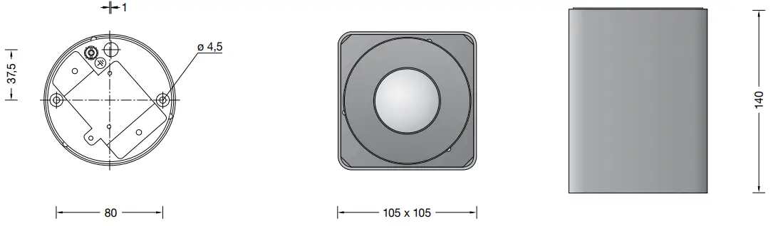 BEGA-50185-4-Studio-Line-Ceiling-Light-LED-Angular-fig 1