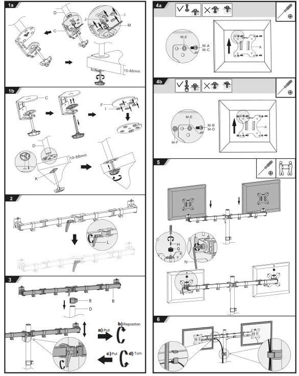 ACT-Connectivity-AC8302-Dual-Monitor-Arm-FIG-1