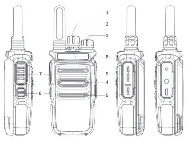 BAOFENG GT-68 FRS Two Way Radio - Fig 1