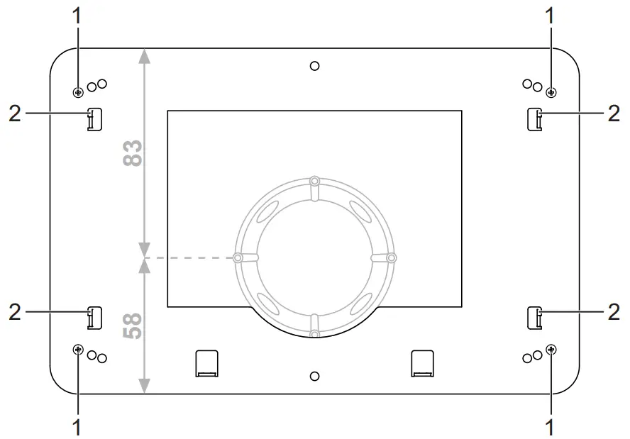 JUNG SP 0081 U Smart Panel - Mounting the adapter