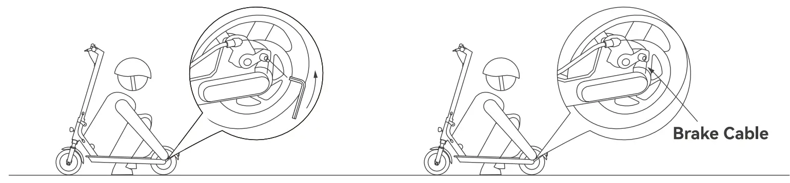 e-way E-5045FS Electric Scooter - break
