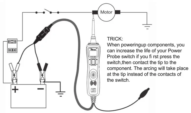 POWER PROBE PP3CSRED Circuit Tester - ACTIVATING COMPONENTS 1