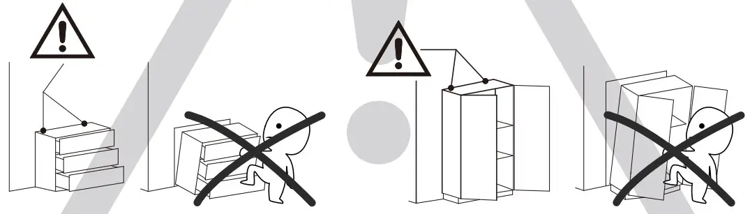 ANTI-TOPPLE WARNING !