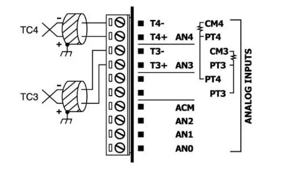 unitronics V200-18-E6B Snap-in Input-Output Module - Thermocouple