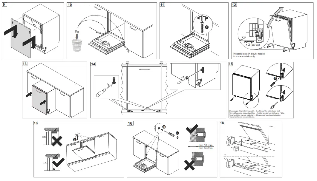 smeg ST 820 860 Fully Integrated Built In Dishwasher - fig 1