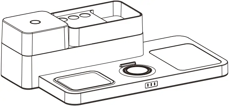LUMI DA10-1 Desktop Storage with 3-in-1 Wireless Charger A0