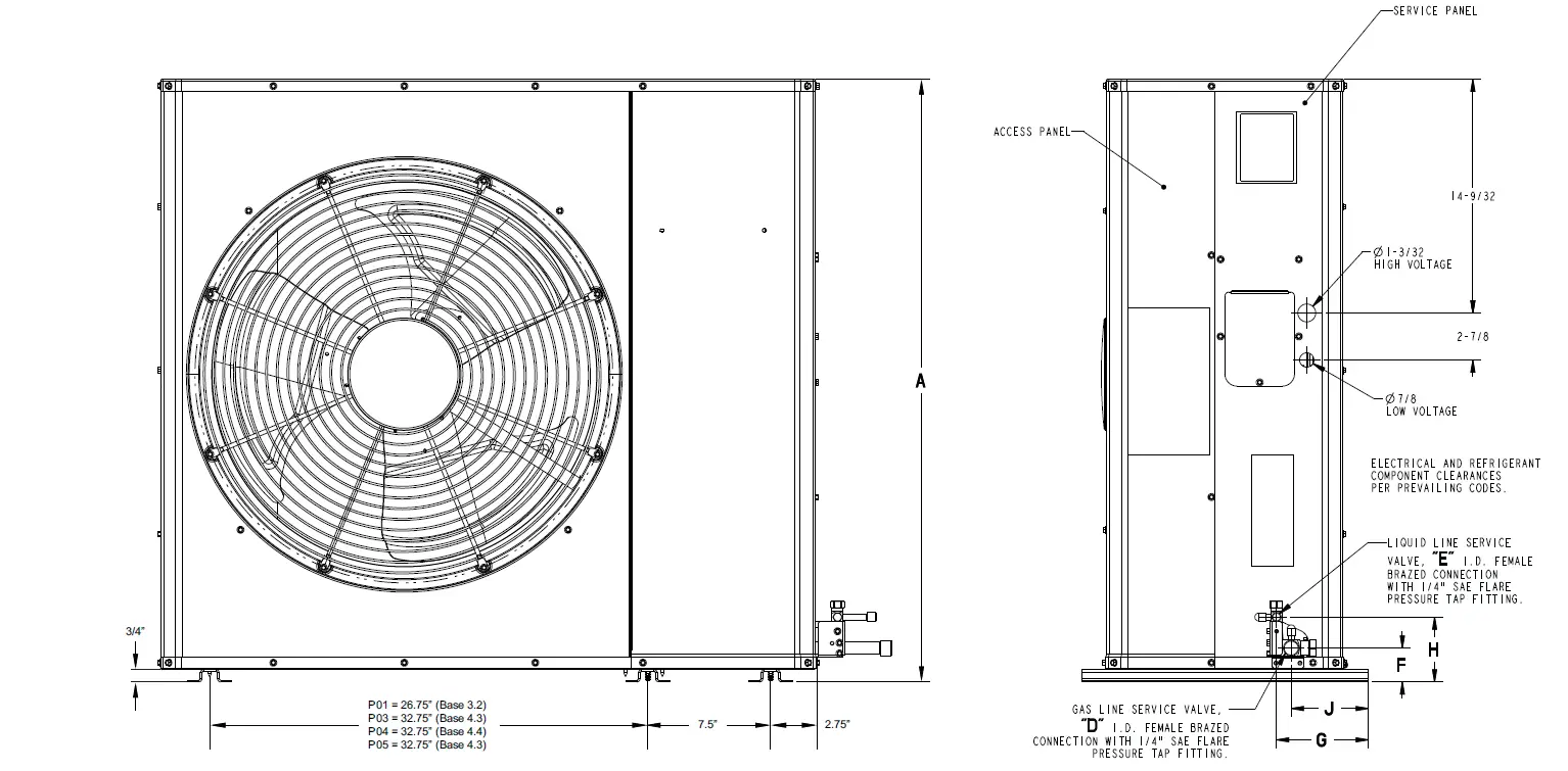 American-Standard-4A6L5036N1000A-Side-Discharge-HP-Model-FIG- (3)