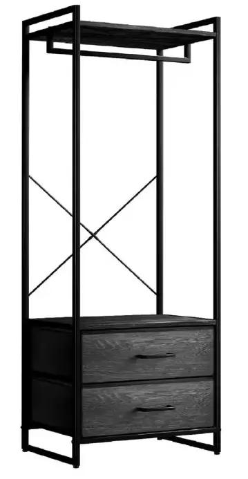 SORBUS-DRW-CR-RUBLK-Black-Steel-Clothes-PRODUCT-IMAGE