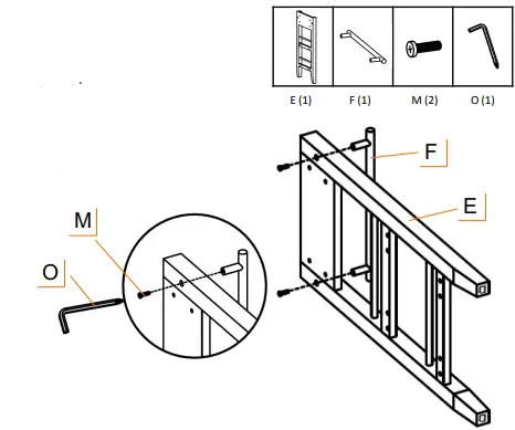 TBFLWH-1404 Trinity Wood Kitchen Cart with Drawers and Tray-fig5