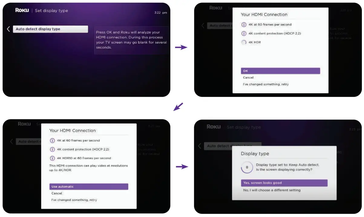 Roku Media Player Streaming Stick - Auto detect display