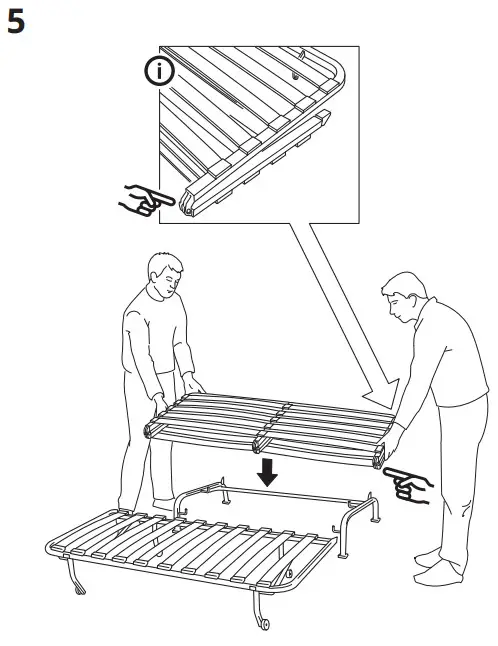 IKEA LYCKSELE 2-Seat Sofa Bed - fig 7