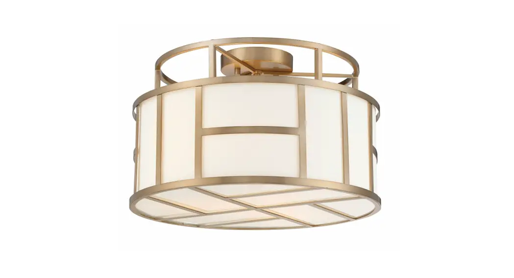 Crystorama Dan-400-vg Danielson Three Light Ceiling Mount Instruction Manual