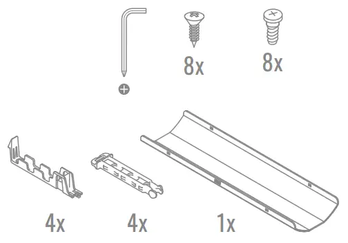 Yaasa B08FF4NQFZ Cable Management Large - Tools