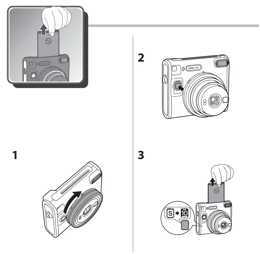 FUJIFILM SQ 40 Instant Camera - Parts 3