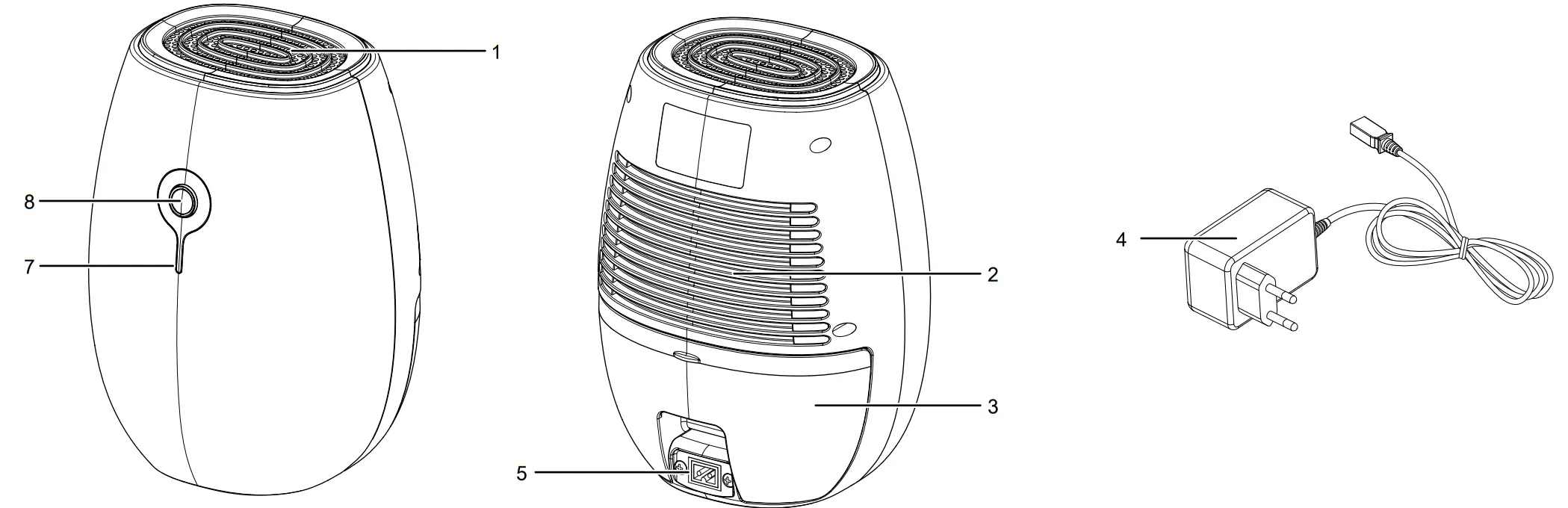 TROTEC TTP 1 E Peltier Dehumidifier - Fig 1