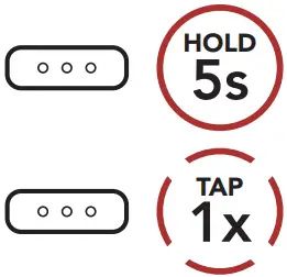 SENA Outride Bluetooth Helmet - BUTTON COMMANDS 10