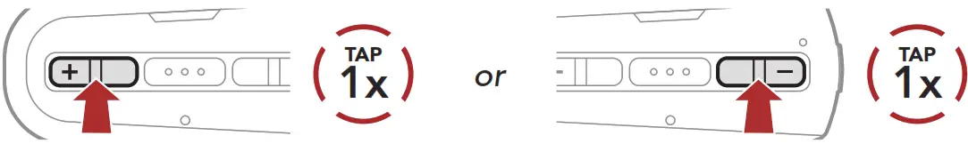 SENA Outride Bluetooth Helmet - Navigating Between Menu Options