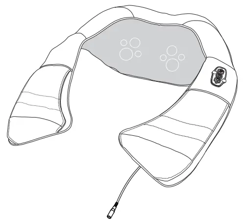 SNAILAX SL-633C Cordless Neck and Shoulder Shiatsu Massager with Heat