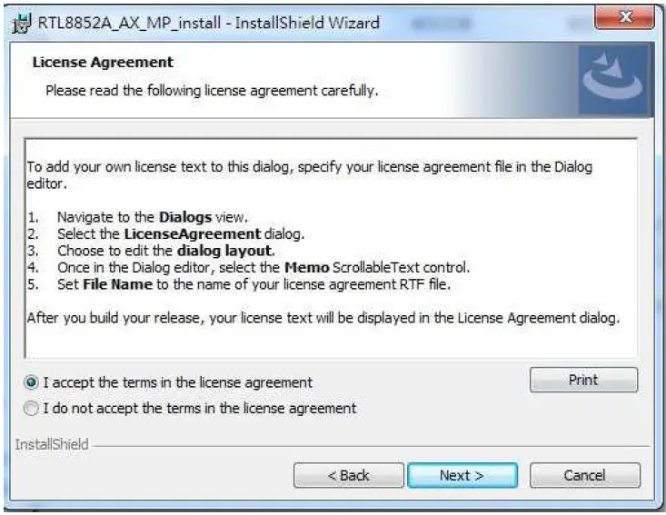 REALTEK RTL8852B M.2 1216 Combo Module 8
