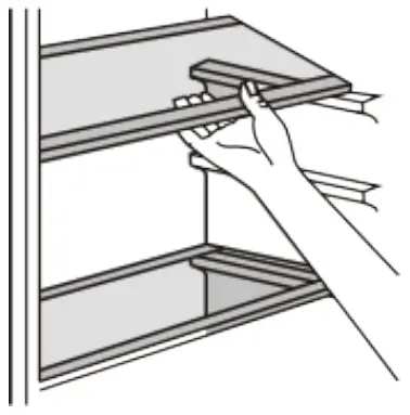 SUMMIT FF1088W Refrigerator Freezer - Movable shelves