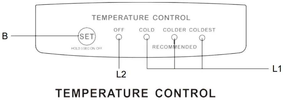 SUMMIT FF1088W Refrigerator Freezer - temperature Control