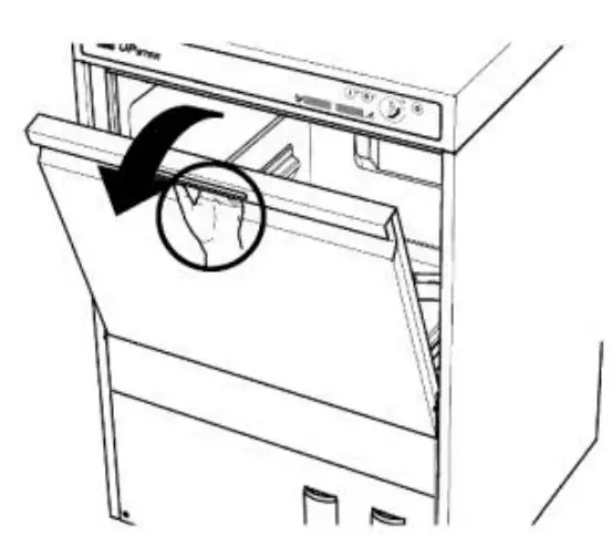 MEIKO UPster U 400 M2 Glass and Dishwasher - Open doo