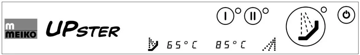 MEIKO UPster U 400 M2 Glass and Dishwasher - key pad