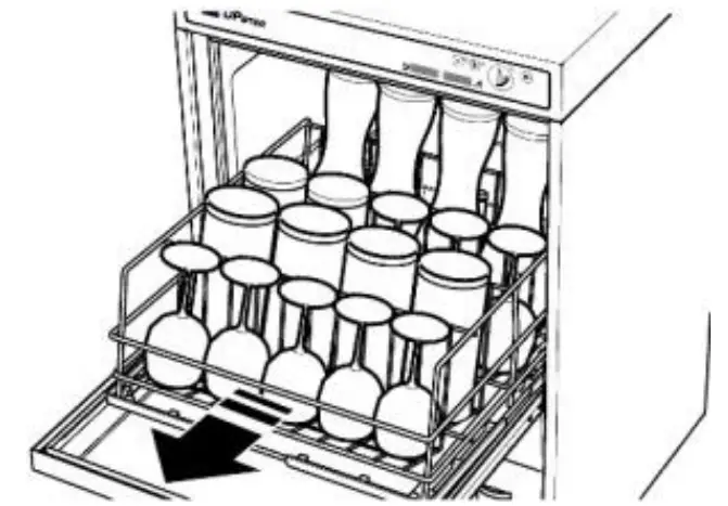 MEIKO UPster U 400 M2 Glass and Dishwasher - wash cycle 5