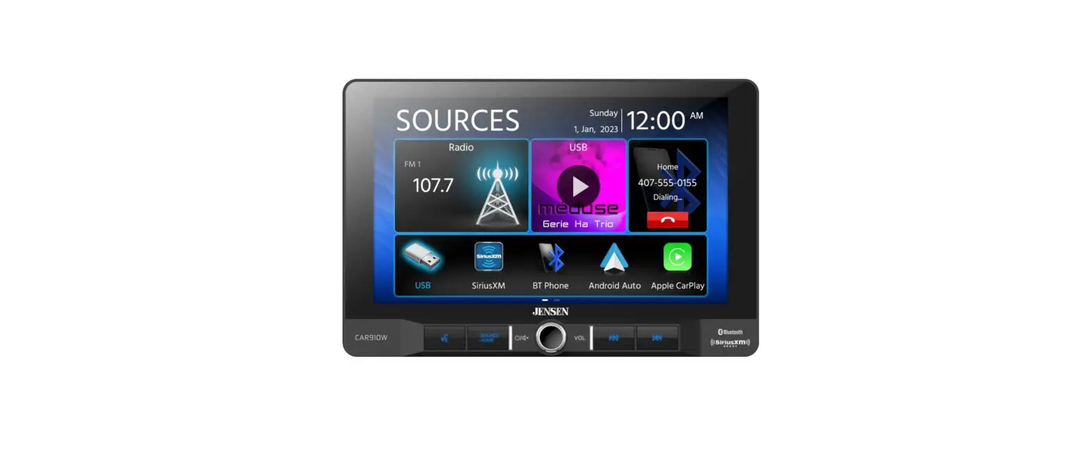 Jensen Car910w Media Receiver With Wireless And Wired Carplay And Android Auto User Guide