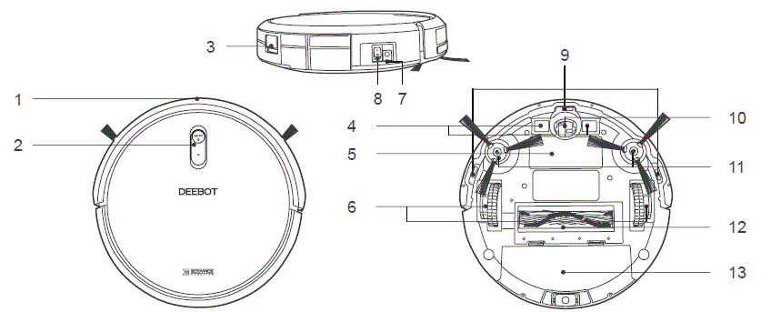 ECOVACS N79S Robotic Vacuum Cleaner fig-2