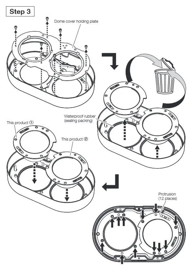 i-PRO WV-QDC504C Dome Cover - Installation 4