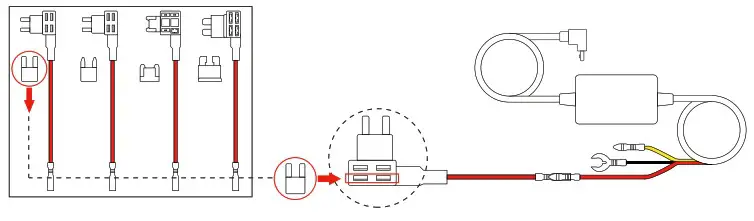AZDOME JYX05 Dash Cam Hardwire Kit - INSTALLATION 5