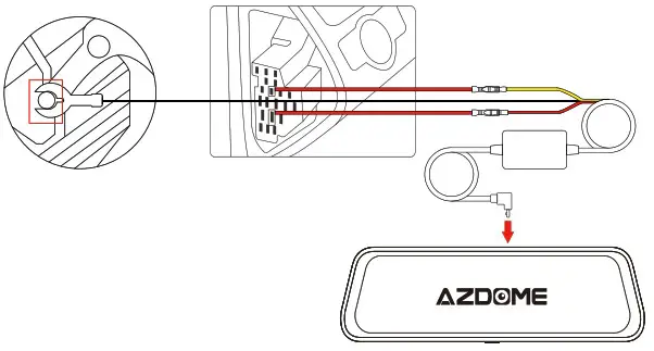 AZDOME JYX05 Dash Cam Hardwire Kit - INSTALLATION 9