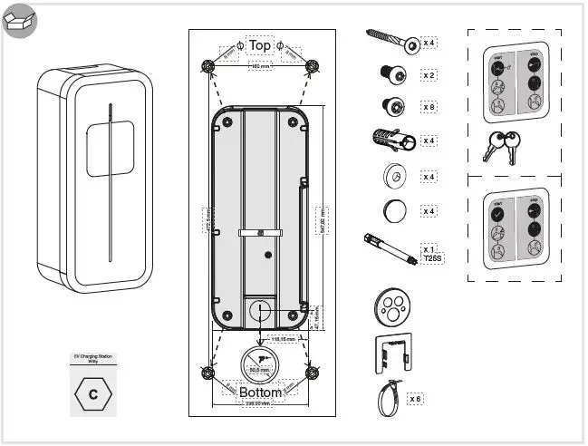 hager-XEV1K22T2T-22kW-Witty-Charging-Station-fig-1