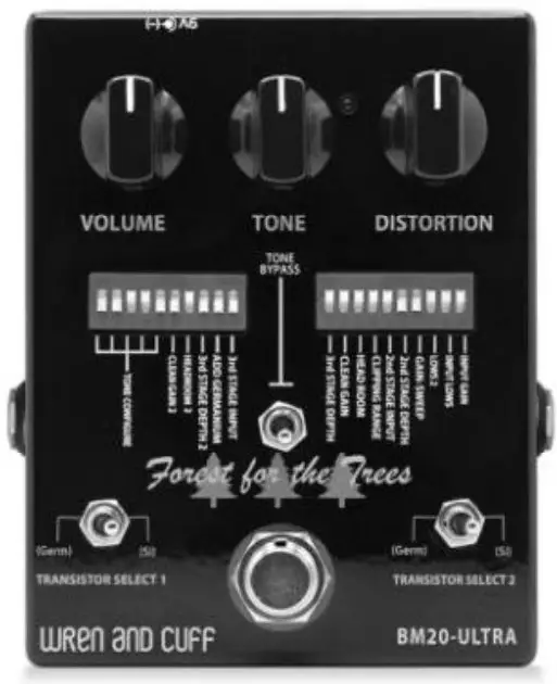 wren and cuff BM20-Ultra Distortion Effects Pedal