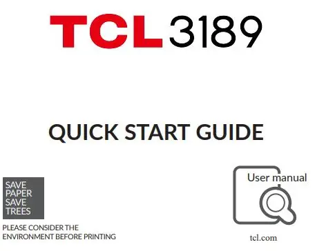 TCL 3189 4G Phones User Guide