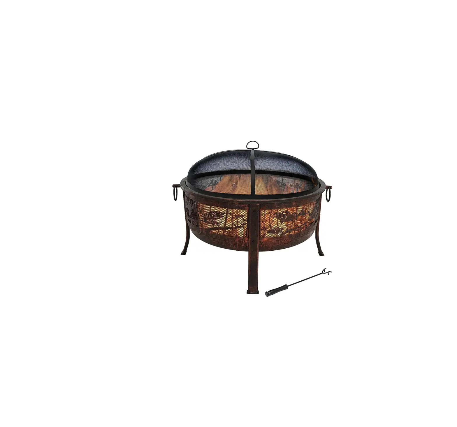 Sunnydaze Kf-nffp31 Northwoods Fishing Outdoor Wood Burning Fire Pit Instruction Manual