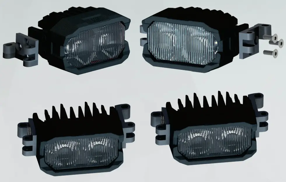 MORIMOTO 2Banger Pod Single Row Light Bar - parts 3