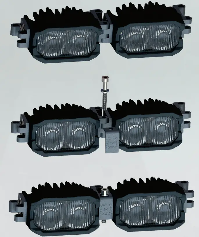 MORIMOTO 2Banger Pod Single Row Light Bar - fig 2