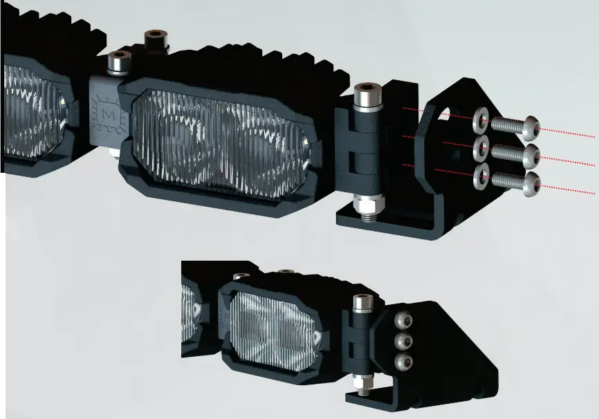 MORIMOTO 2Banger Pod Single Row Light Bar - fig 8
