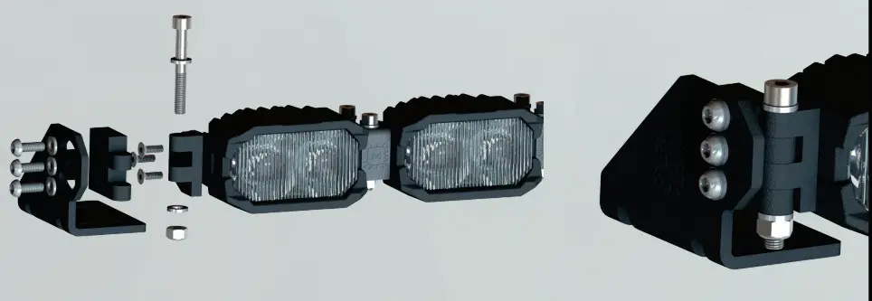 MORIMOTO 2Banger Pod Single Row Light Bar - fig 9