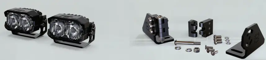 MORIMOTO 2Banger Pod Single Row Light Bar - parts 1