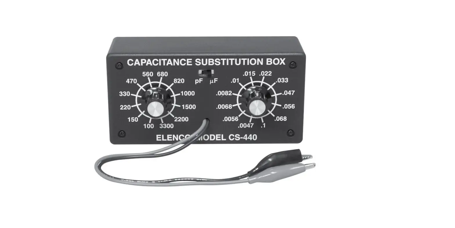 Elenco K-38 Capacitance Substitution Box Instruction Manual Elenco K-38 Capacitance Substitution Box Instruction Manual