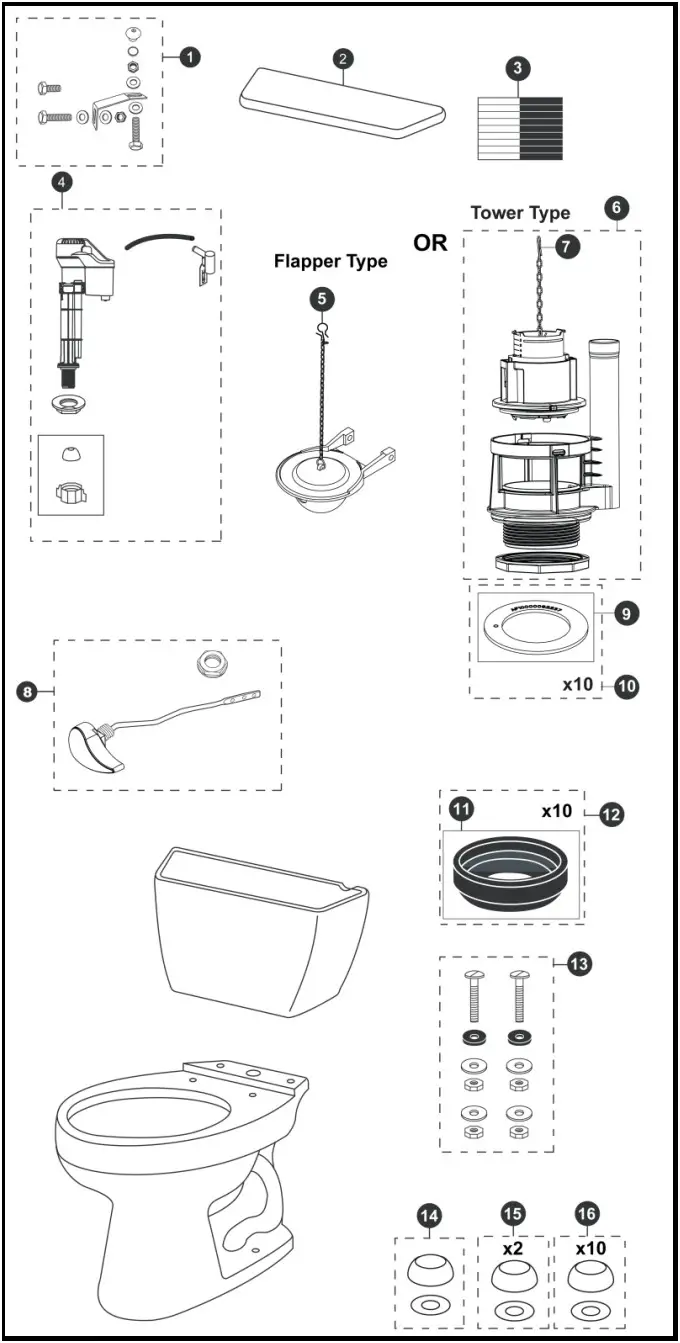 TOTO CST744SLDB Drake 1 6 Gpf Toilet